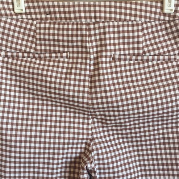 SOLD Rachel Zoe Checkered Pants Brown Sz 2 - Picture 3 of 11